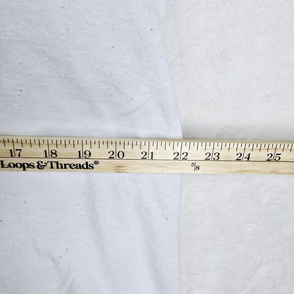 Vintage 90s Elton John White Shirt Sz XL 1998 World Tour Chopped Thrashed - Picture 12 of 13